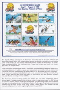 US 465 Trust Territories Palau NH VF 4th Micronesian Games M/S