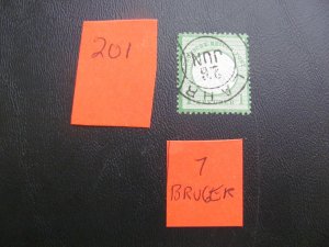 Germany 1872 USED SIGNED BRUGGER MI. 7 SC 7 VF/XF 70 EUROS  (201) NEW COLL.