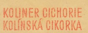 Meter cut Bohemia and Moravia 1942 Chicory