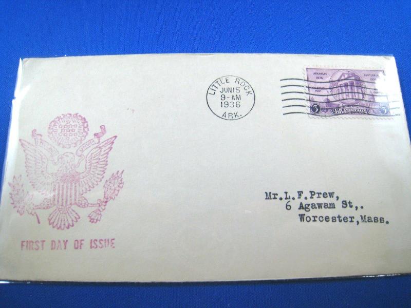 U.S. FDC - SCOTT # 782 -  ARKANSAS