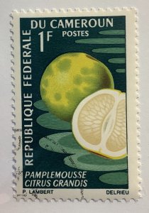 Cameroon 1967 Scott 460 CTO - 1F, Pamplemousse, citrus grandis