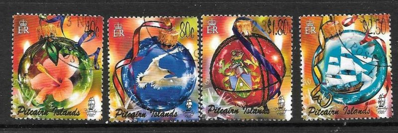 PITCAIRN ISLANDS SG700/3 2005 CHRISTMAS FINE USED