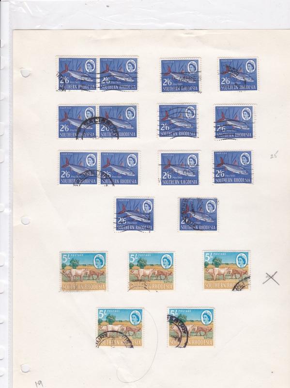 southern rhodesia 1964 stamps ref 11223