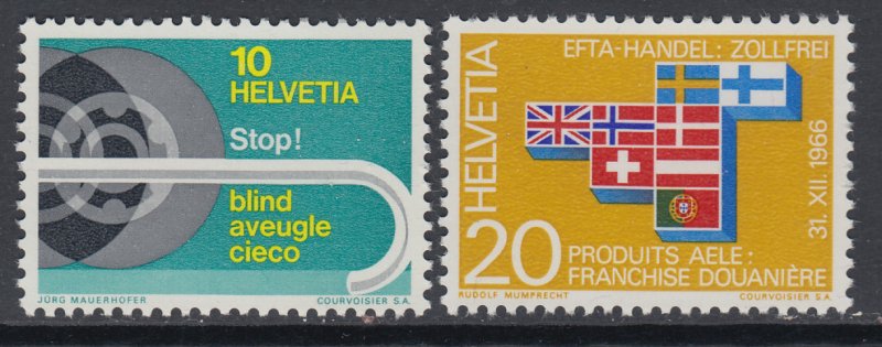 Switzerland 481-482 MNH VF