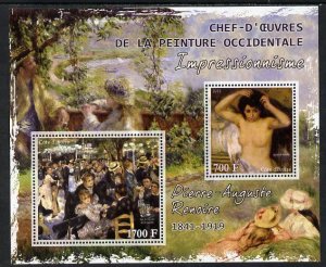 IVORY COAST - 2013 - Pierre Auguste Renoir - Perf 2v Sheet - MNH -Private Issue