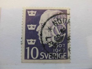 Sweden Suede Sverige Sweden 1947 10o perf 121⁄2 on 3 sides fine used A13P42F145-