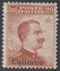 Egeo - Calimno n.  9 Super Centered MH* cv 380$ . with CERTIFICATE