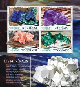 2015 TOGO MNH. MINERALS   |  Y&T Code: 4564-4567  |  Michel Code: 6744-6747