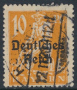 Germany  Bavaria OPT Deutfches Reich  Sc# 257   Used  see details & scans