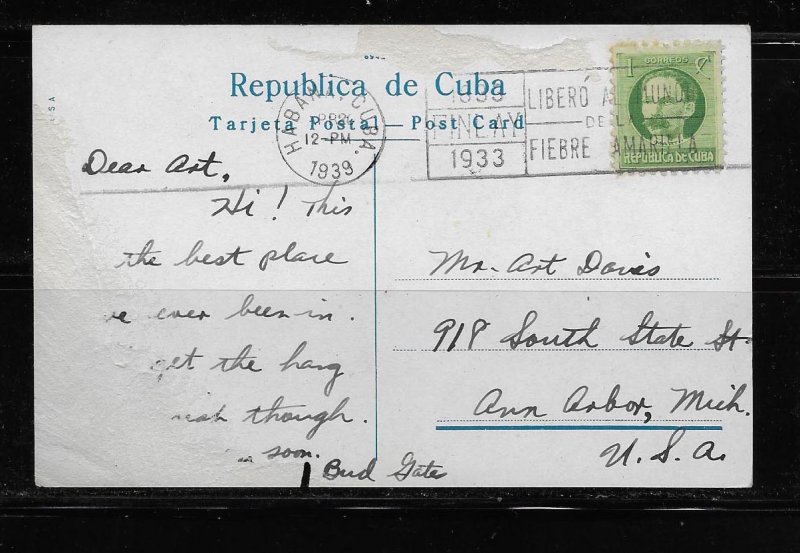 CUBA, POSTCARD,USED # JUNIO U2