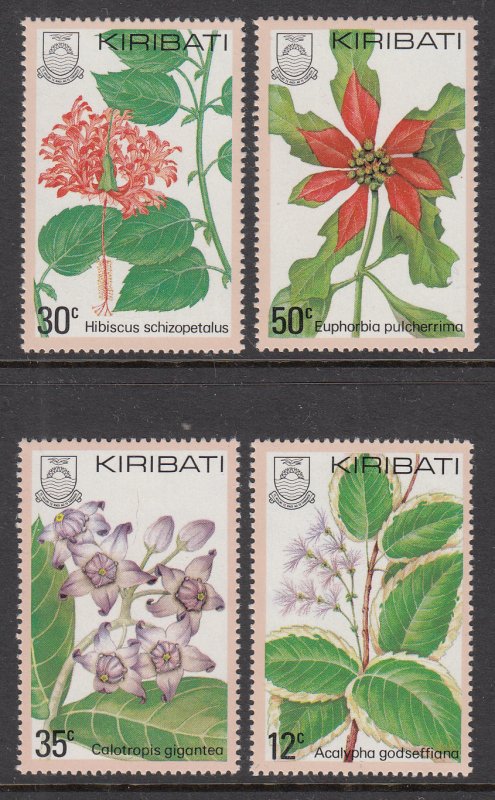 Kiribati 365-368 Flowers MNH VF