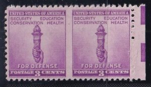 US Errors And Proofs After 31 # 901 Horizontal pair, Imperforate betweeen