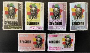 2006 Togo Mi. 3298 - 3303 Leopold Sedar Senghor President 1906 Senegal RARE-