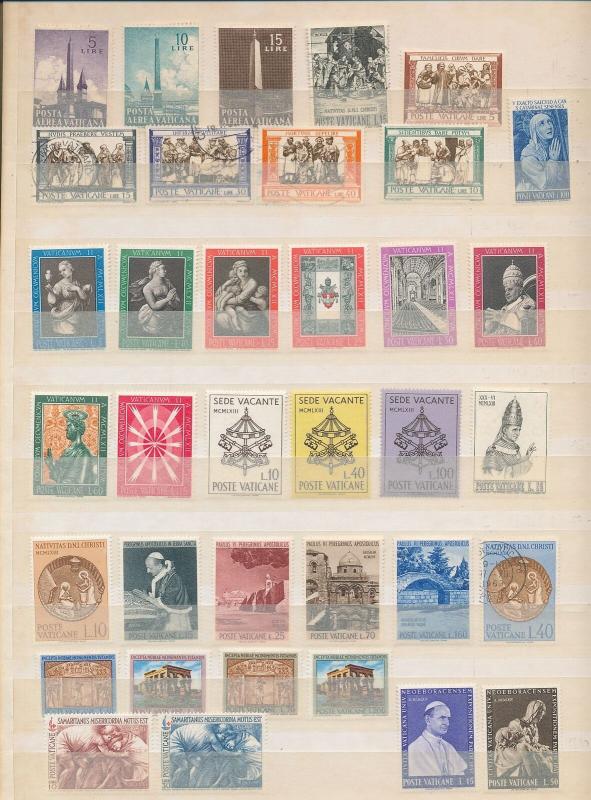 VATICAN 1920s/60s Religion Pope Mint &Used Collection (Appx 200 Items)KR 352