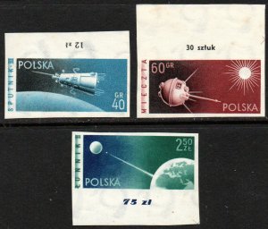 Poland Sc #875-877 MNH imperforate