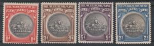 BAHAMAS 1930 TERCENTENARY 1D TO 2/-