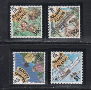 Solomon Islands # 558-561, Halley's Comet, Mint NH, 1/2 Cat.