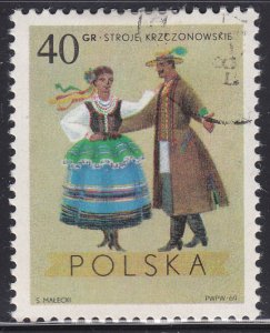 Poland 1685 Costumes From Krczonow, Lubin 40Gr 1969