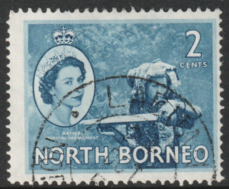 North Borneo Scott 262 - SG373, 1954 Elizabeth II 2c used