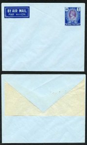 Burma KGVI Postal Stationary 1R airmail envelope