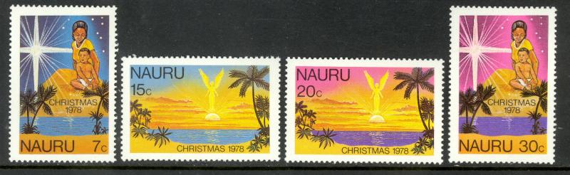 NAURU 1978 CHRISTMAS Set Sc 184-187 MNH