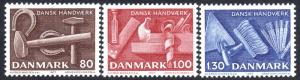 Denmark Scott 606-608 MNH complete set 