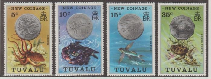 Tuvalu Scott #19-22 Stamps - Mint NH Set