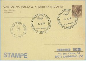 67918 - ITALY - POSTAL HISTORY -  STATIONERY CARD:  HORSE  racing 1976 Harness