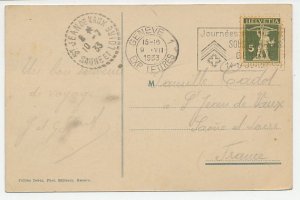 Card / Postmark Switzerland 1932 Non-Commissioned Officers Day