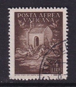 Vatican City   #C10  used  1947  House of our Lady of Loreto  4 l