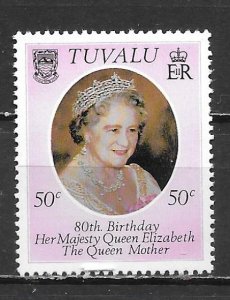 Tuvalu 137 Queen Mother 80th Birthday MNH (lib)