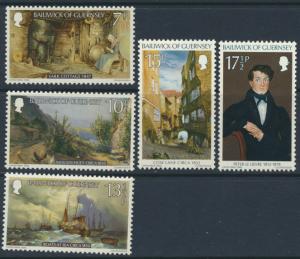 Guernsey SG 221-225  SC# 213-217 MLH Christmas Painting see details