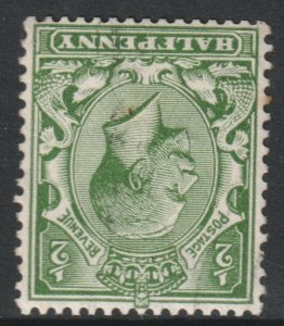 GB Scott 159 - SG351i, 1912 Script Cypher 1/2d Inverted Watermark MH*