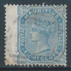 Mauritius #61 Used 8c Queen Victoria - Wmk. 1