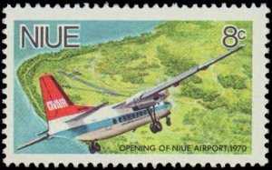 Niue #136-138, Complete Set(3), 1970, Airplanes, Ships, Never Hinged