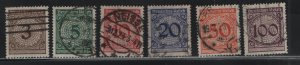 GERMANY 323-328  USED