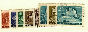 Hungary #1356-61,1363-4 Castles used