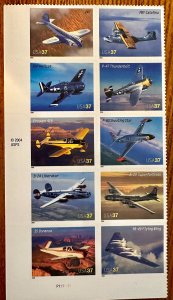 US #3925a Advances in Aviation block of 10 37c 2005 Mint NH