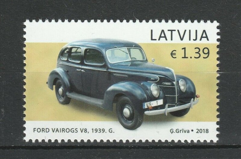 Latvia 2018 Cars, Ford MNH stamp