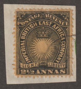 EDSROOM-17343 British East Africa 17 Used on Piece 1893 CV$9.50