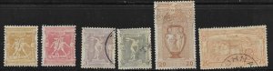 Greece #117-122. MH #117&118.  Nice.