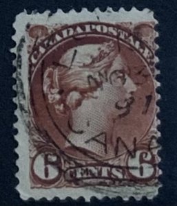 CANADA 1900 6cents SG107 USED..CAT £21