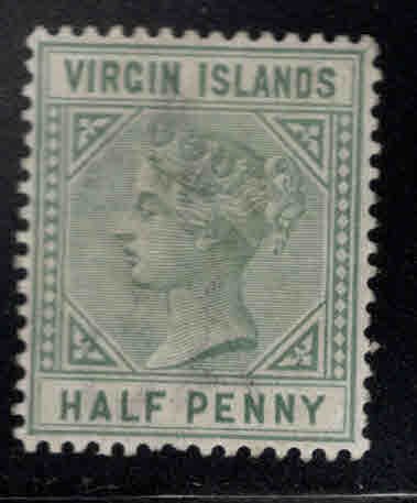 Virgin Islands  Scott 13 MH* Queen Victoria 1880 CA Wmk 2