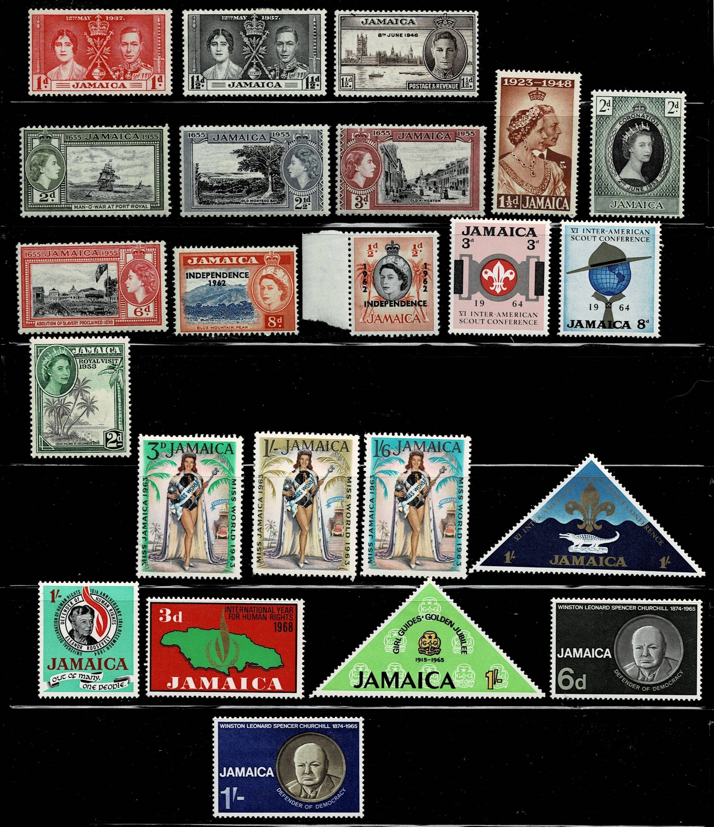 Unused Hinged Stamps of Jamaica Caribbean Jamaica, Stamp / HipStamp