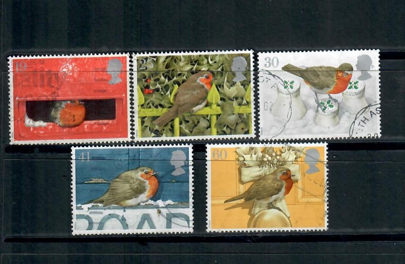 G.B 1995 COMMEMORATIVES  SET  XMAS ISSUE USED  h 130423