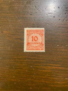 Germany SC 286 Unused 10m Mk (Red) Large Number (1) VF/XF