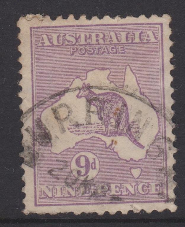 Australia 1929 Kangaroo Sc#97 Used Crease