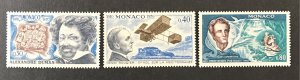 Monaco 1970 #778-80, MNH.