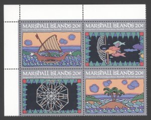 1984 Marshall Islands #34a (31-34)  Inauguration of Postal Service  MNH