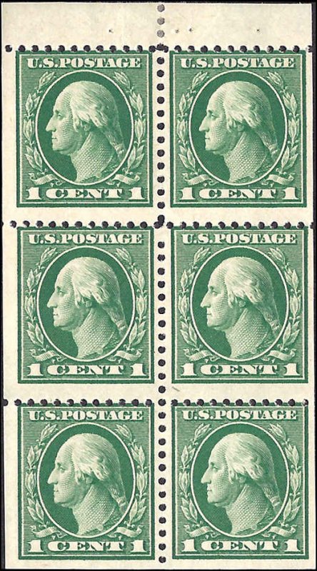 498e Mint,OG,H... Booklet pane... SCV $2.50